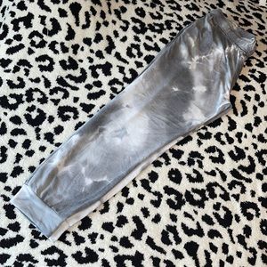 White birch tie dye joggers